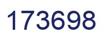 Number 173698 blue image