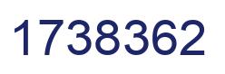 Number 1738362 blue image