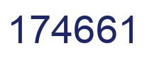Number 174661 blue image