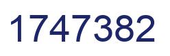 Número 1747382 imagen azul