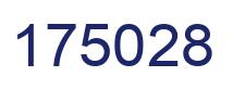 Number 175028 blue image