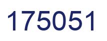 Number 175051 blue image