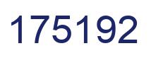 Number 175192 blue image