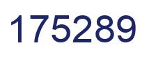 Number 175289 blue image