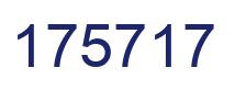 Number 175717 blue image