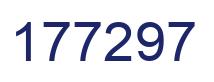 Number 177297 blue image