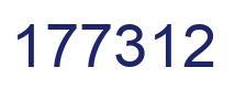 Number 177312 blue image