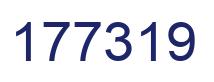 Number 177319 blue image