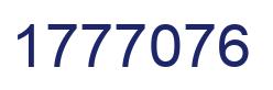 Number 1777076 blue image