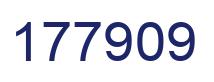 Número 177909 imagen azul