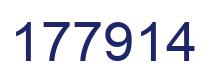Number 177914 blue image