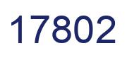 Number 17802 blue image