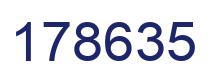 Number 178635 blue image