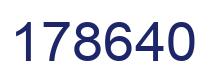 Number 178640 blue image