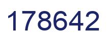 Number 178642 blue image