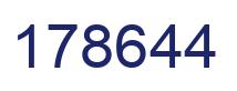 Number 178644 blue image
