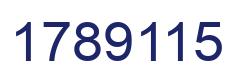 Number 1789115 blue image