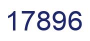 Number 17896 blue image