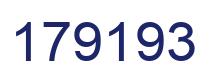 Number 179193 blue image