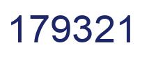 Number 179321 blue image