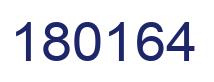 Number 180164 blue image