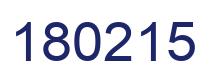 Number 180215 blue image