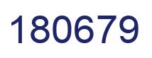 Number 180679 blue image