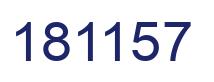 Number 181157 blue image