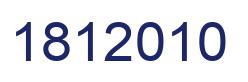Number 1812010 blue image