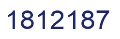 Number 1812187 blue image
