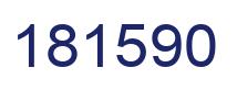 Number 181590 blue image