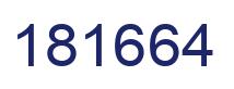 Number 181664 blue image