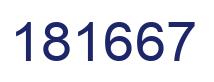Number 181667 blue image