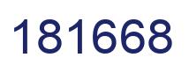 Number 181668 blue image