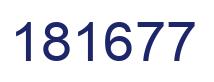 Number 181677 blue image