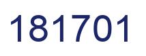 Number 181701 blue image