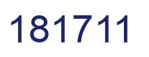 Number 181711 blue image