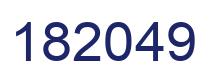 Number 182049 blue image