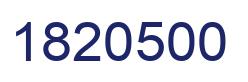 Number 1820500 blue image