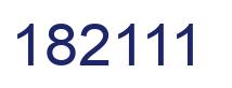 Number 182111 blue image