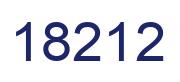 Number 18212 blue image