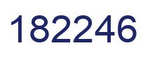 Number 182246 blue image