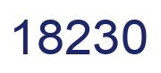 Number 18230 blue image