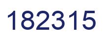 Number 182315 blue image