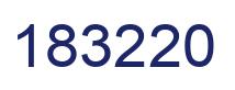 Number 183220 blue image
