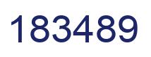 Number 183489 blue image