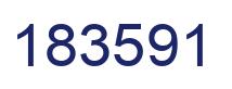 Number 183591 blue image