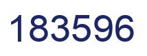 Number 183596 blue image