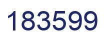 Number 183599 blue image