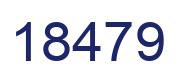 Number 18479 blue image